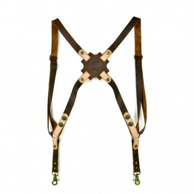 Xpender Brown - Leather Suspender
